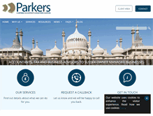 Tablet Screenshot of parkerpartnership.co.uk